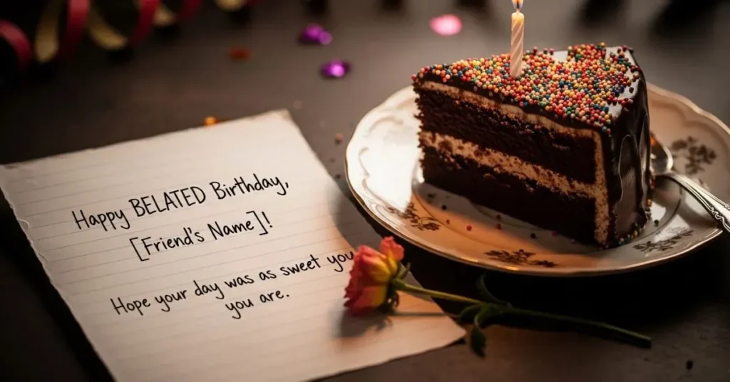 Belated Birthday Wishes for Friend