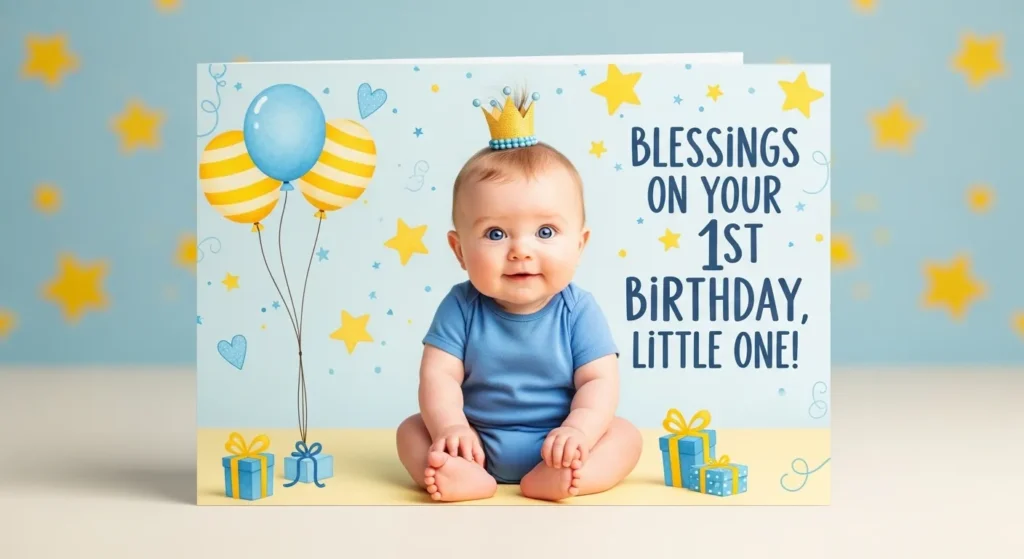 Blessing Birthday Wishes for Baby Boy