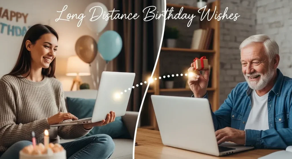 Long Distance Birthday Wishes