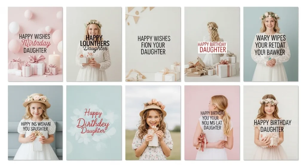 Short Birthday Wishes for Daughter Images