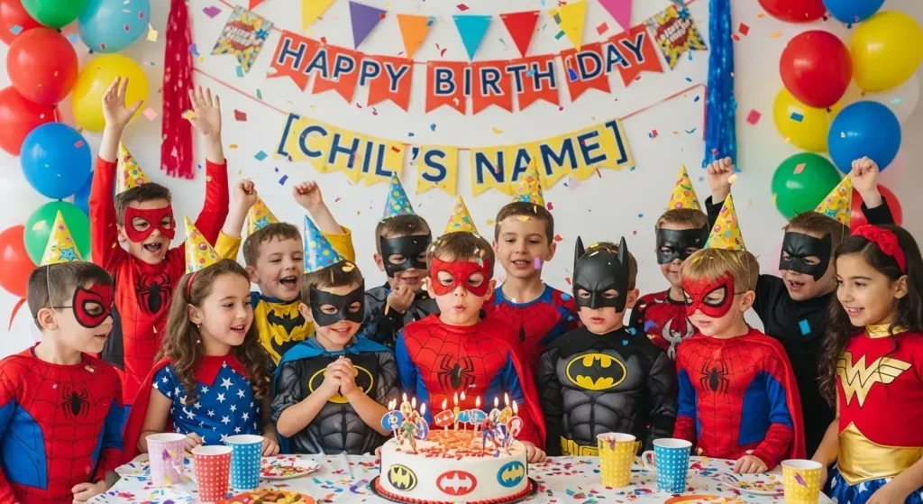 Superhero Birthday Wishes for Kids