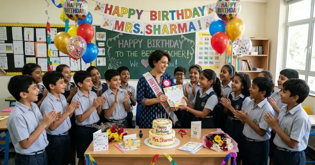 Birthday Wishes for Class Teacher Female