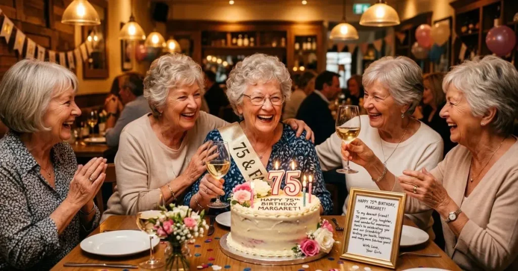 Cute 75th Birthday Wishes for Friend