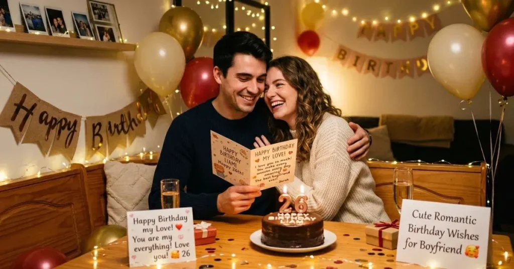 Cute Romantic Birthday Wishes for Boyfriend
