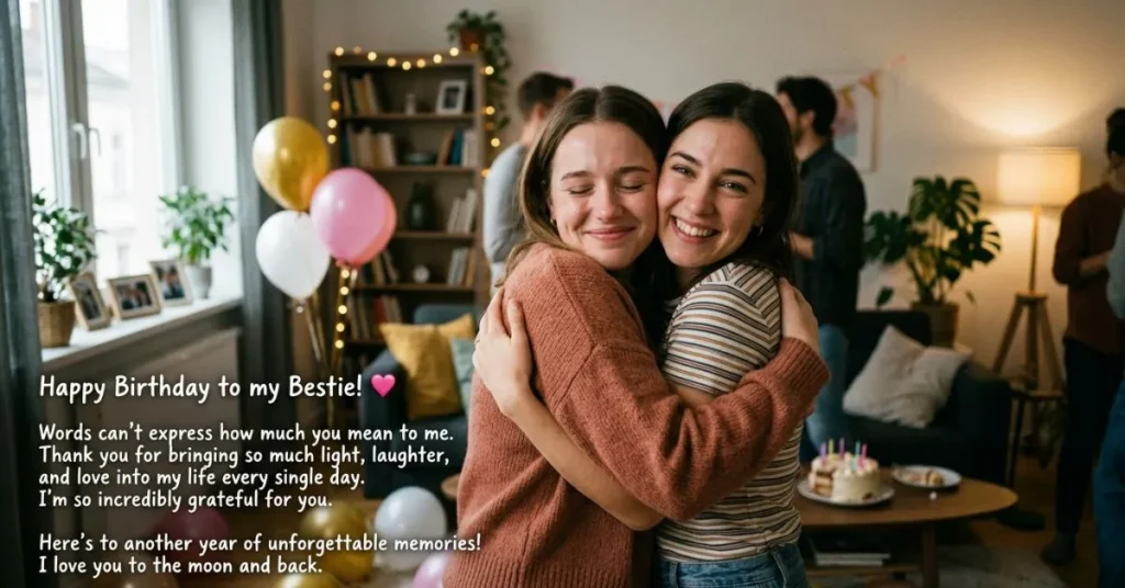Emotional Birthday Wishes for Bestie