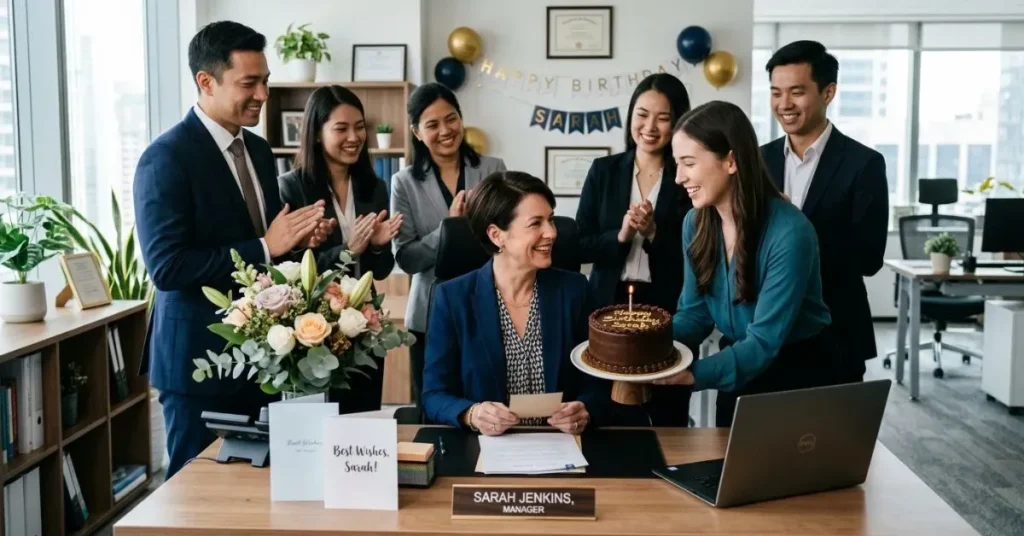 Formal Birthday Wishes for Lady Manager
