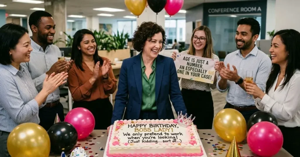 Funny Birthday Wishes for Boss Lady
