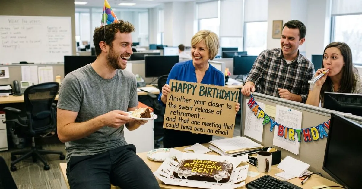 funny birthday wishes colleague