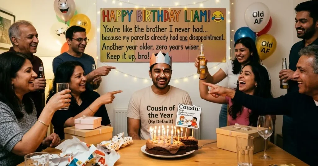Funny Birthday Wishes for Cousin Brother