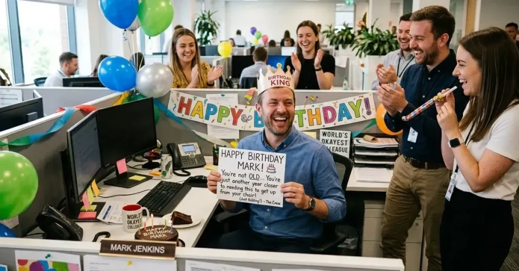 Funny Birthday Wishes for Male Colleague