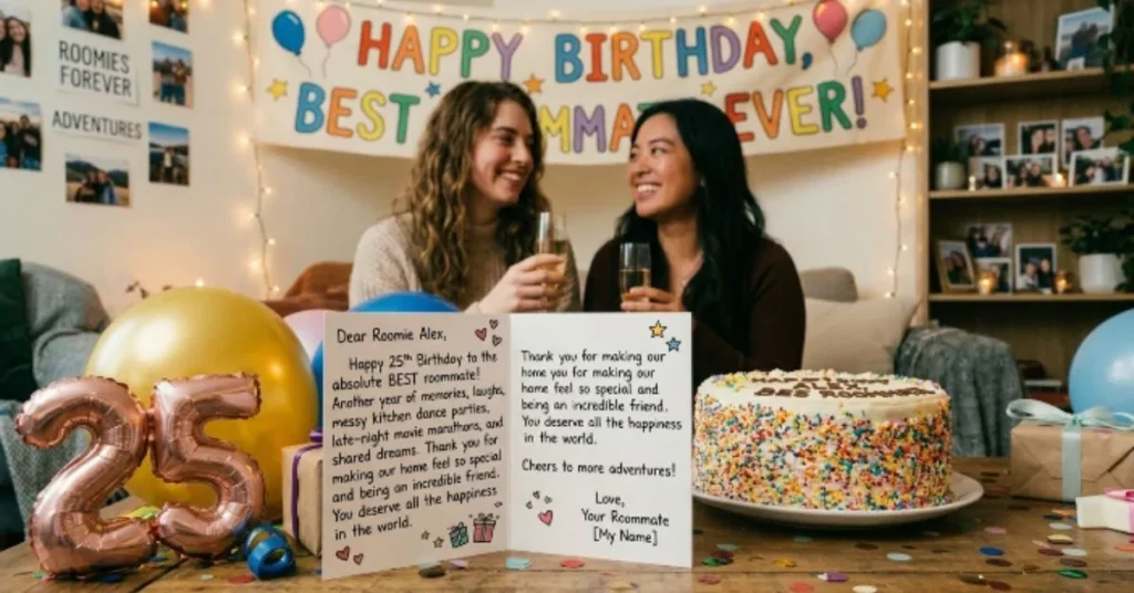 Long Birthday Messages for Roommate