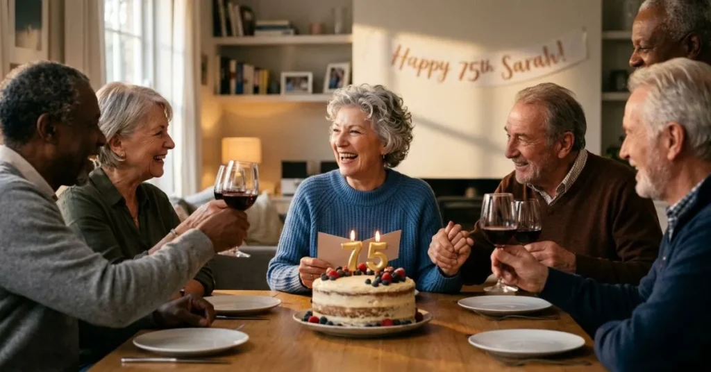 Short 75th Birthday Wishes for Friend
