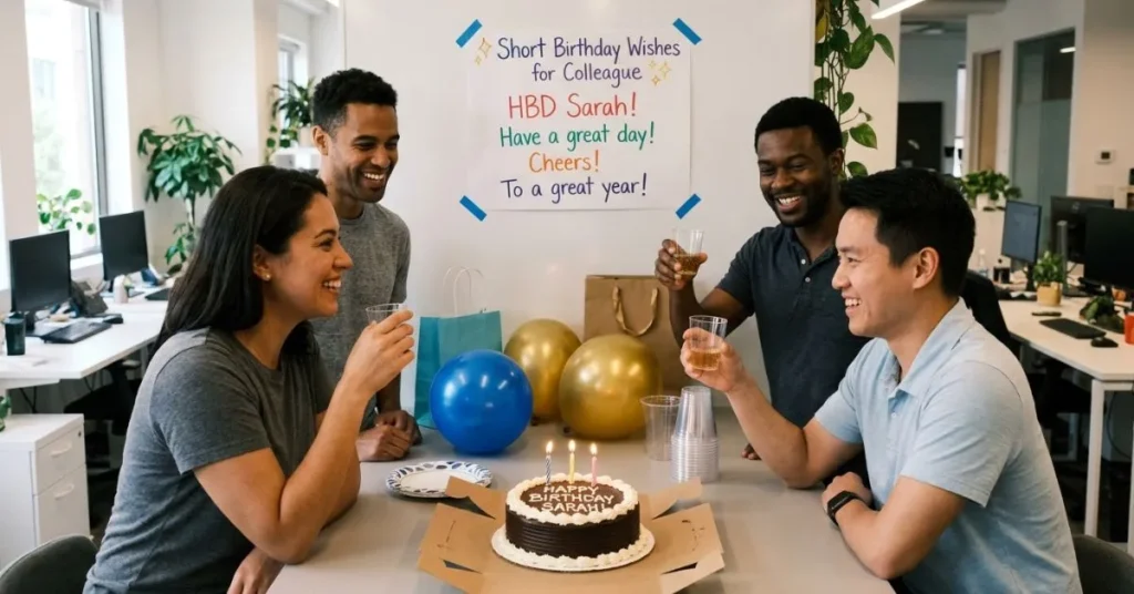 Short Birthday Wishes for Colleague