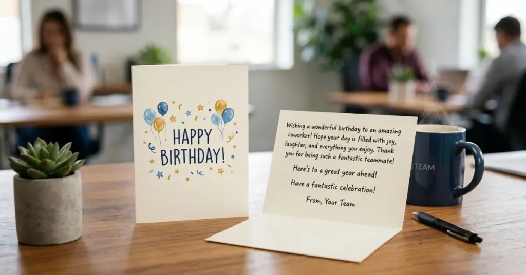 Simple & Sweet Birthday Wishes for Coworker Male