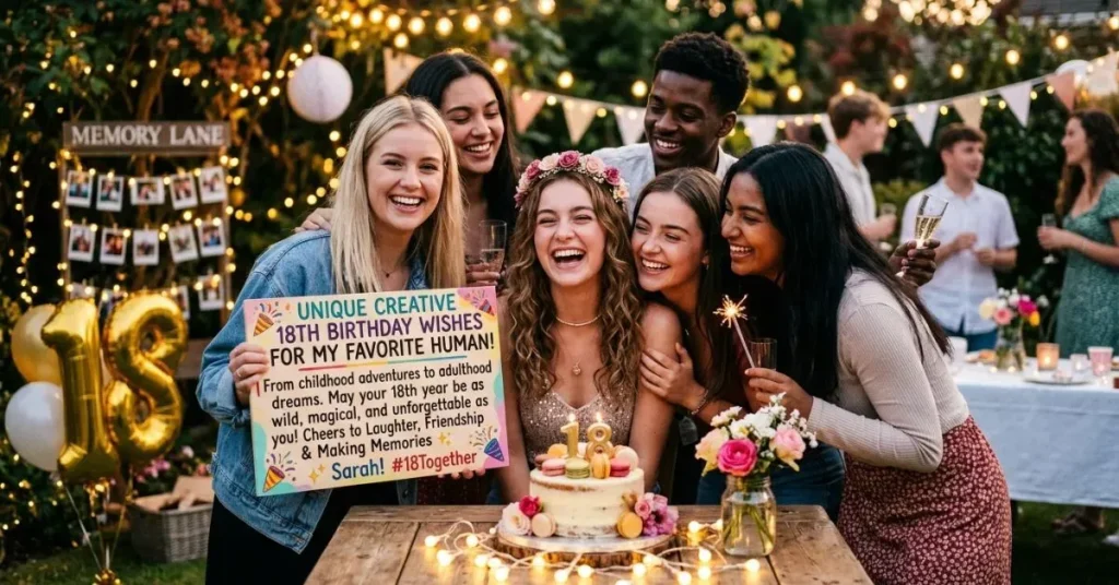 Unique Creative 18th Birthday Wishes for Friend