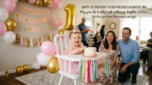 1st Birthday Wishes for Daughter