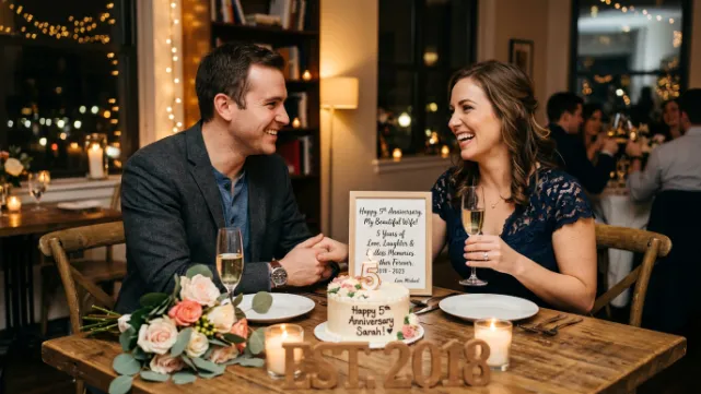5th Anniversary Wishes for Wife