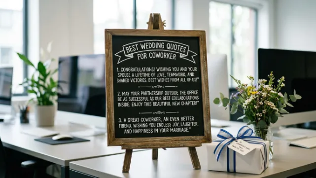 Best Wedding Quotes for Coworker
