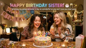 Birthday Wishes for Sister Gif