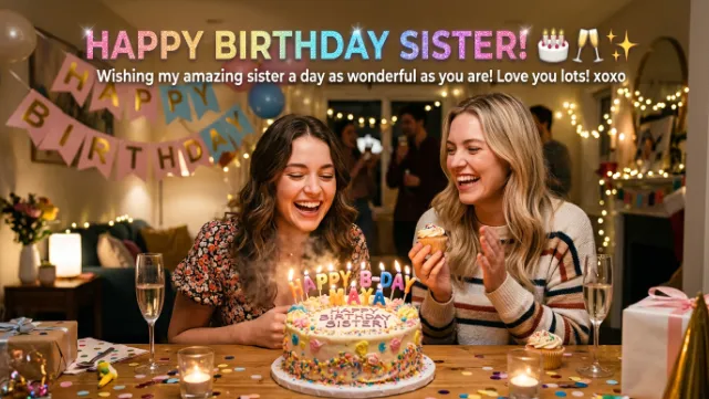 Birthday Wishes for Sister Gif