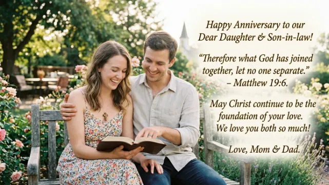 Christian Anniversary Wishes for Daughter