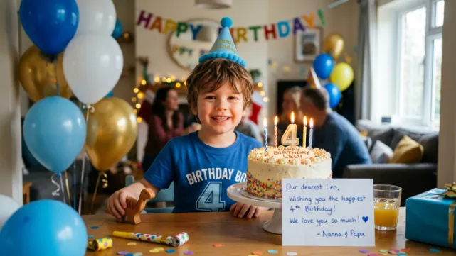 Cute Short Birthday Wishes for Grandson