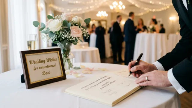 Formal Wedding Wishes for Boss
