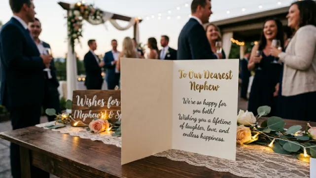 Formal Wedding Wishes for Nephew