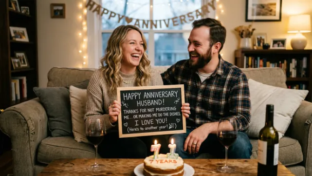  Funny Anniversary Wishes for Husband