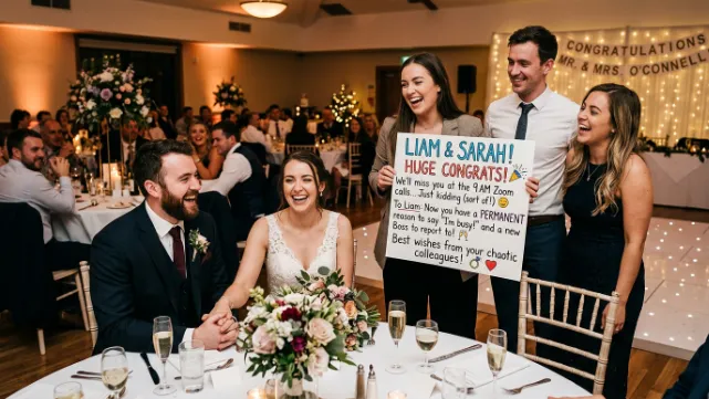 Funny Wedding Wishes for Coworker