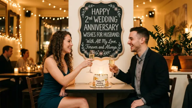 Happy 2nd Wedding Anniversary Wishes for Husband