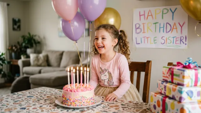 Heart Touching Birthday Wishes for Small Sister