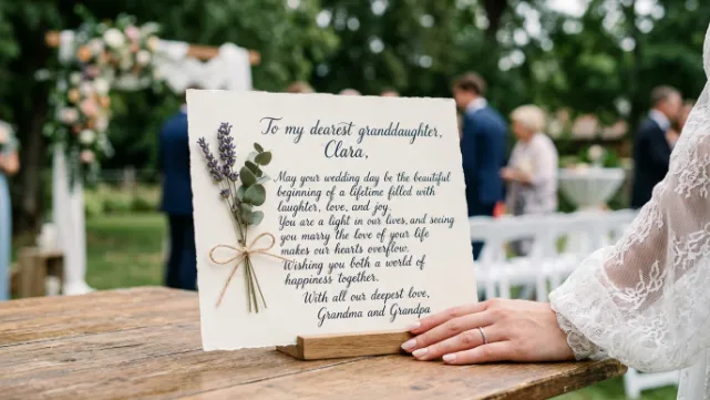 Heartfelt Wedding Wishes for Granddaughter