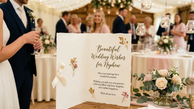 Heartfelt Wedding Wishes for Nephew