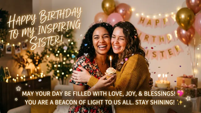 Inspirational Birthday Wishes for Sister GIF
