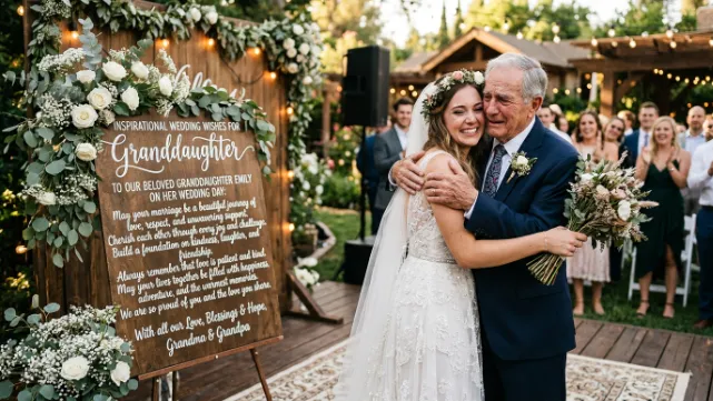 Inspirational Wedding Wishes for Granddaughter
