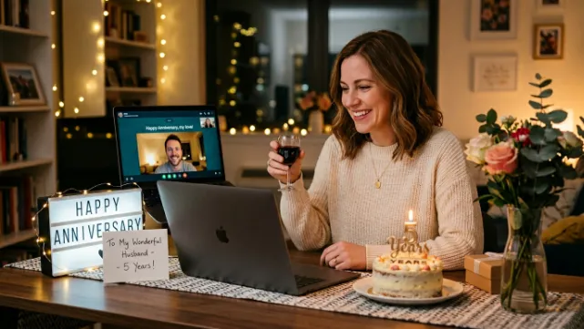 Long Distance Anniversary Wishes for Husband