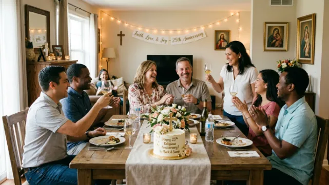 Religious Anniversary Wishes for Friends