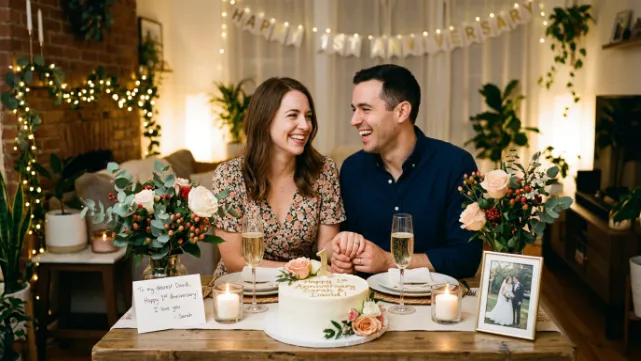 Romantic 1st Anniversary Wishes for Couple