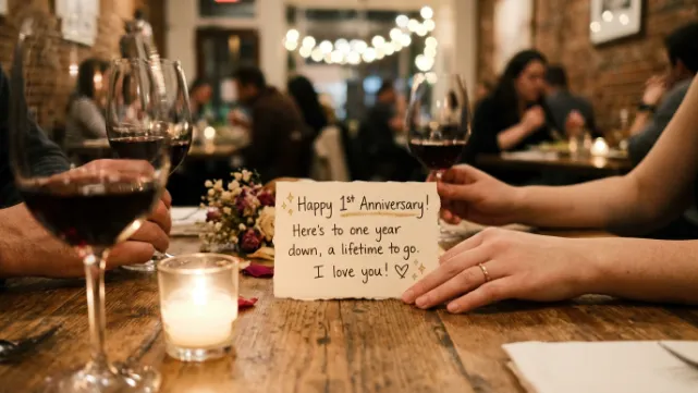 Short 1st Anniversary Wishes