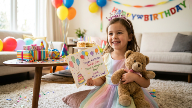 Short Birthday Wishes for Young Daughter