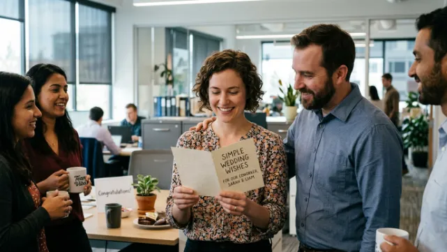 Simple Wedding Wishes for Coworker