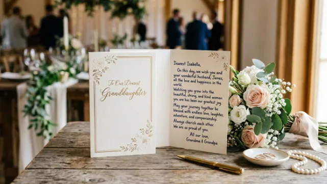 Wedding Card Messages for Granddaughter
