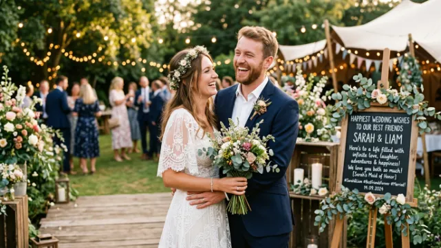 Wedding Wishes for Best Friend Couple
